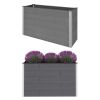 Garden Raised Bed WPC 59.1"x19.7"x35.8" Gray - Grey