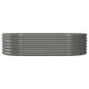 Garden Raised Bed Powder-coated Steel 59.8"x31.5"x14.2" Gray - Gray
