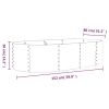 Garden Raised Bed Powder-coated Steel 59.8"x31.5"x14.2" Gray - Gray