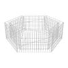 Hexagonal Gabion Raised Bed 63"x55.1"x19.7" - Silver