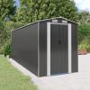Garden Shed Anthracite 75.6"x205.9"x87.8" Galvanized Steel - Anthracite