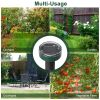 Solar Powered Mole Repeller Sonic Gopher Stake Repellent Waterproof Outdoor For Farm Garden Yard Repelling Moles - Green