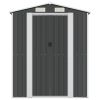 Garden Shed Anthracite 75.6"x205.9"x87.8" Galvanized Steel - Anthracite