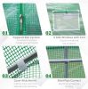 11.5' x 10' x 7' Outdoor Portable Walk-In Tunnel Greenhouse with Windows-Deep Green - Green