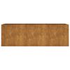 Garden Raised Bed 47.2"x15.7"x15.7" Corten Steel - Brown