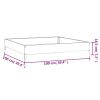 Garden Raised Bed 39.4"x39.4"x7.3" Corten Steel - Brown
