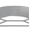 Garden Raised Bed Powder-coated Steel 155.9"x39.4"x14.2" Gray - Gray