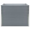Raised Garden Bed 39.4"x39.4"x30.3" Galvanized Steel Gray - Grey