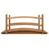 Garden Bridge 55.1"x23.6"x23.6" Solid Firwood - Brown
