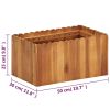 Garden Raised Bed 19.6"x11.8"x9.8" Solid Acacia Wood - Brown