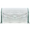 Topline Outdoor Garden Greenhouse with Zipper Openings - White