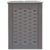 Garden Composters 2 pcs Brown 23.6"x23.6"x32.7" 158.5 gal Plastic Rattan - Brown
