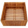 Garden Raised Bed 39.4"x39.4"x19.7" Solid Acacia Wood - Brown