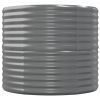Garden Raised Bed Powder-coated Steel 59.8"x31.5"x26.8" Gray - Gray