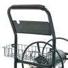 Garden Hose Trolley with 1/2" Hose Connector 246.1' Steel - Green
