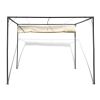 Garden Gazebo with Retractable Roof Canopy - Cream