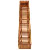 Garden Raised Bed 59"x11.8"x9.8" Solid Acacia Wood - Brown