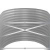 Garden Raised Bed Powder-coated Steel 59.8"x31.5"x26.8" Silver - Silver