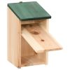 Bird Houses 10 pcs Solid Firwood 4.7"x4.7"x8.7" - Brown