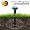 Solar Powered Mole Repeller Sonic Gopher Stake Repellent Waterproof Outdoor For Farm Garden Yard Repelling Moles - Green