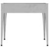 Garden Planters 2 pcs Galvanized Steel - Silver