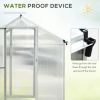 Greenhouse for Winter;  10' L x 6' W Walk-In Polycarbonate Greenhouse - Silver