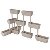Garden Planter 6 pcs 39.4" Taupe - Taupe