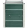 Garden Raised Bed Galvanized Steel 94.5"x15.7"x17.7" Green - Green