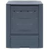 Garden Composters 2 pcs Gray 23.6"x23.6"x28.7" 137.4 gal - Grey