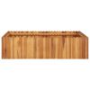 Garden Raised Bed 39.3"x39.3"x9.8" Solid Acacia Wood - Brown