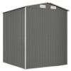 Garden Shed Light Gray 75.6"x75.2"x87.8" Galvanized Steel - Gray