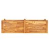 Garden Raised Bed 6.7"x23.6"x17.3" Solid Wood Acacia - Brown