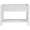 Garden Raised Bed White 43.3"x17.7"x31.1" Polypropylene - White