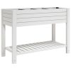 Garden Raised Bed White 43.3"x17.7"x31.1" Polypropylene - White