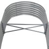 Garden Raised Bed Powder-coated Steel 59.8"x31.5"x14.2" Gray - Gray