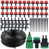 1 Set Automatic Micro Drip Irrigation Watering System Kit Hose Home Garden & Adjustable Drippers Greenhouses Potted Grows - 5m Single Outlet Suit