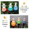 Cute Solar Garden Lights Easter Rabbit Solar LED Lights Waterproof Resin Landscape Lamp Outdoor Solar Lights Party Pathway Yard - LLA0012112-E - CN