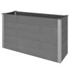 Garden Raised Bed WPC 59.1"x19.7"x35.8" Gray - Grey