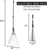 Garden Leaf Rake Adjustable Lightweight 62.6". Telescopic Metal Rake - KM3622