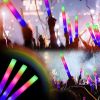 10Pcs Glow Sticks Bulk Colorful LED Foam Stick Cheer Bar Party Foam Glitter Glow Sticks Portable Luminous Atmosphere Party Props - Always light-white