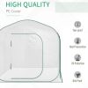7' x 7' x 6' Garden Portable Pop Up Greenhouse with Side Door & Portable Zipper Bag for Plants & Vegetables White - White
