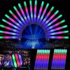 10Pcs Glow Sticks Bulk Colorful LED Foam Stick Cheer Bar Party Foam Glitter Glow Sticks Portable Luminous Atmosphere Party Props - Always light-white