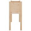 Garden Planters 2 pcs 27.6"x12.2"x27.6" Solid Wood Pine - Brown