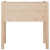 Garden Planters 2 pcs 27.6"x12.2"x27.6" Solid Wood Pine - Brown