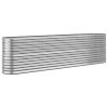 Garden Raised Bed Powder-coated Steel 102.4"x15.7"x26.8" Silver - Silver