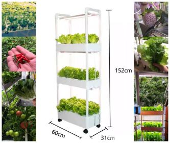 Home Complete Hydroponics System Kit 3 Layers 42 Pods with 6 PCS of Grow Light to Grow Strawberry/Lettuce/Cherry Tomato etc  - 3 Layers 42 Pods