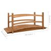 Garden Bridge 55.1"x23.6"x23.6" Solid Firwood - Brown
