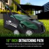 Garden Scarifier, 2-in-1 16INCH Dethatcher Scarifier,15 Amp Electric Lawn Dethatcher,Removable Collection Bag extra large 58QT - as Pic