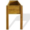 Raised Garden Raised Bed Solid Acacia Wood - Brown