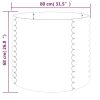 Garden Planter Powder-coated Steel 31.5"x31.5"x26.8" Gray - Gray
